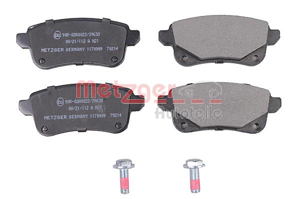 METZGER 1170909 GREENPARTS Bremsbelagsatz, Scheibenbremse